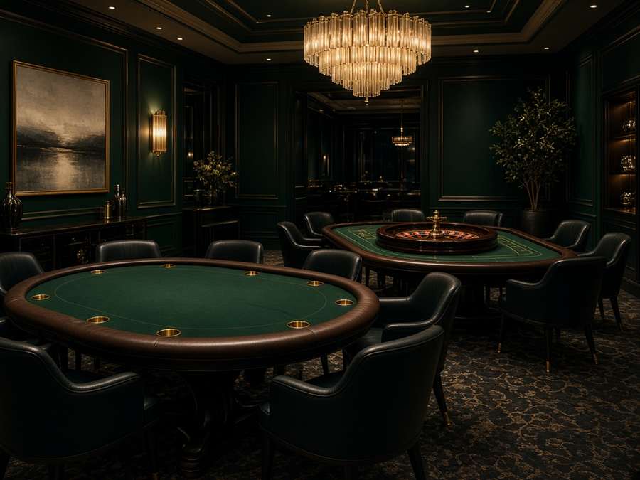 Sala de jogos de mesa elegante na ChefferiaPT